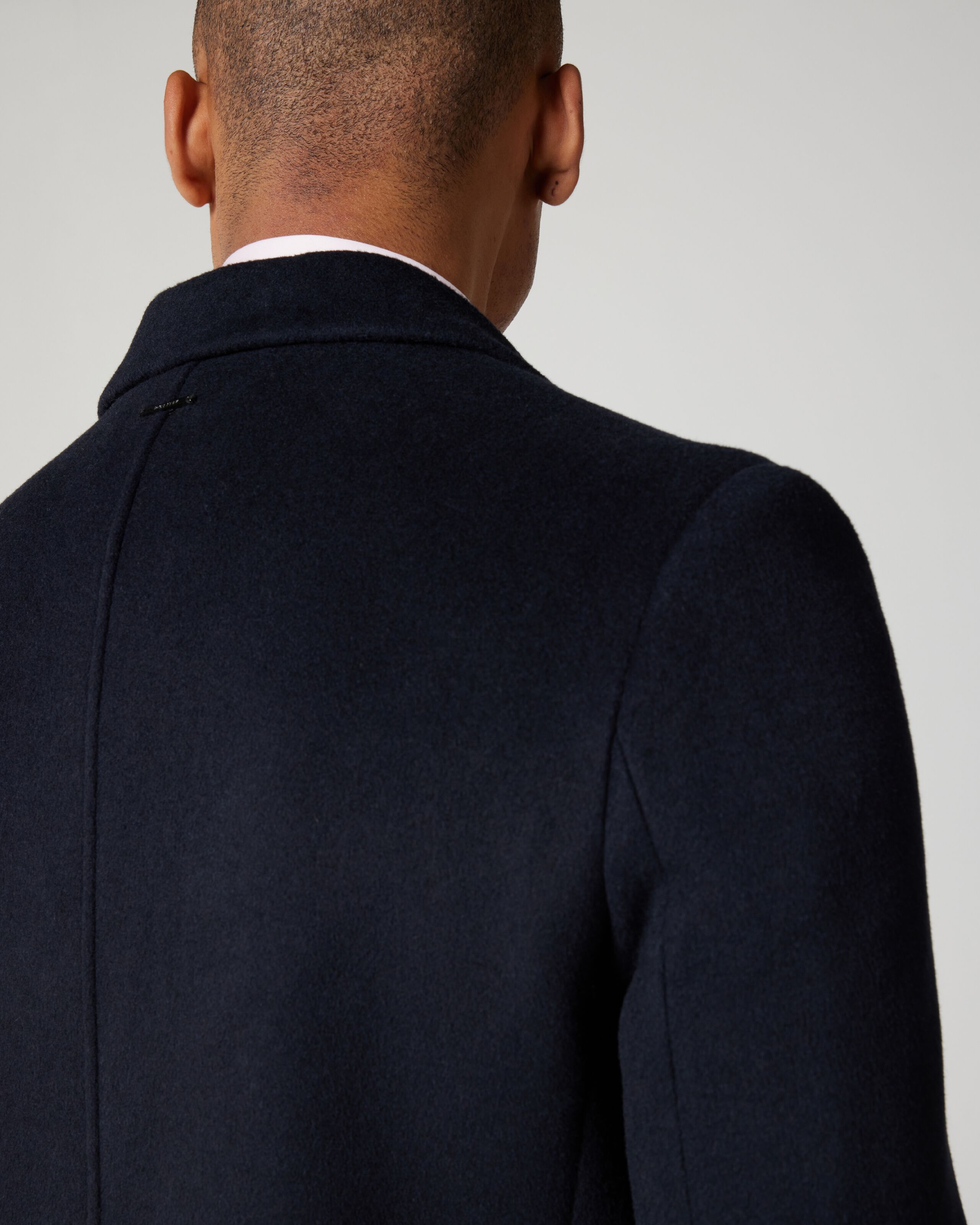 Formal coat in wool and cashmere with notch lapels top